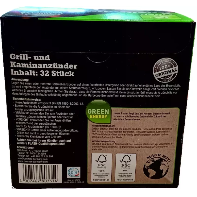 Aanmaak Wolletjes doos 32 stuks - Woodpellets2go