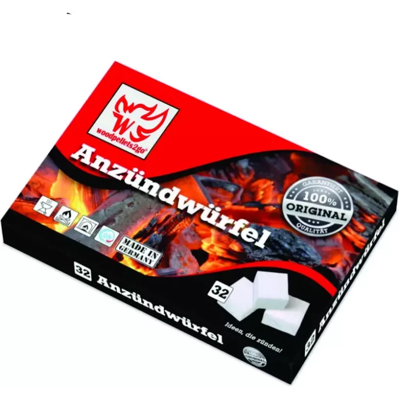 Aanmaakblokjes 32 blokjes Wit per doos  - Woodpellets2go