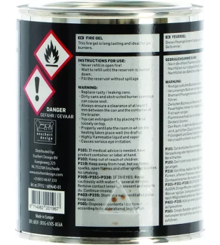 Brand pasta - Gel Blikje 500ml. - Woodpellets2go