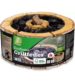 BBQVuur compleet met houtskool en aanmaak materiaal - Woodpellets2go