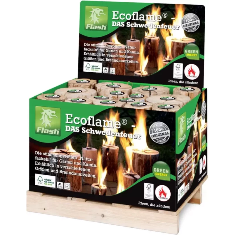 Woodpellets2go Zweeds vuur Ø 12-15 cm, 15 cm hoog - Woodpellets2go