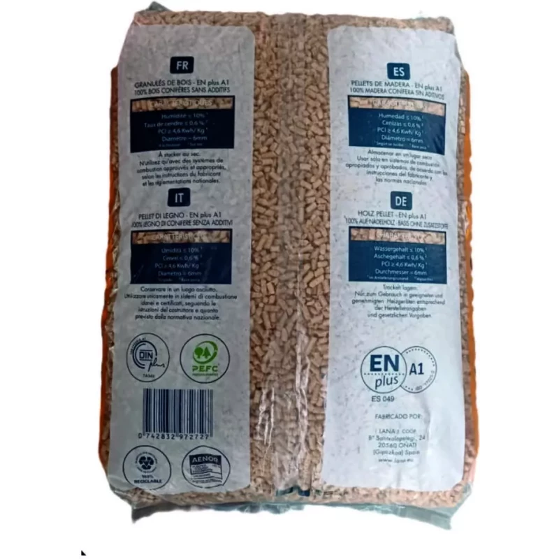 Lana Houtpellets – 65 zakken - 975KG  - Woodpellets2go