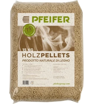 Pfeifer houtpellets - Zak 15 kg - Woodpellets2go
