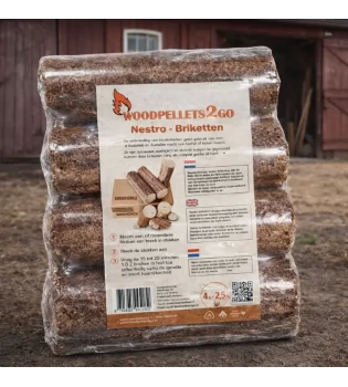 Nestro briketten kopen | Lang brandende houtbriketten