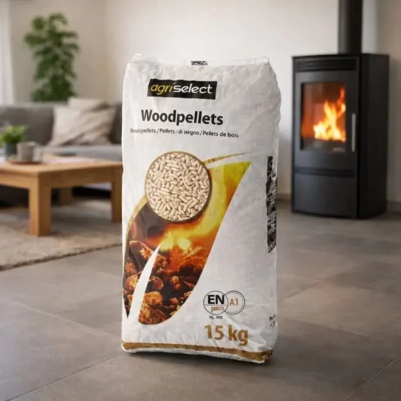 Agriselect Pellets 15 kg – Efficiënt, Duurzaam & Betrouwbaar