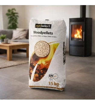 Agriselect Pellets 15 kg – Efficiënt, Duurzaam & Betrouwbaar